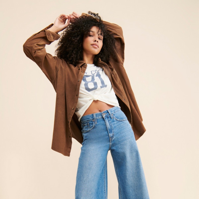 Extra Wide Flood Jeans