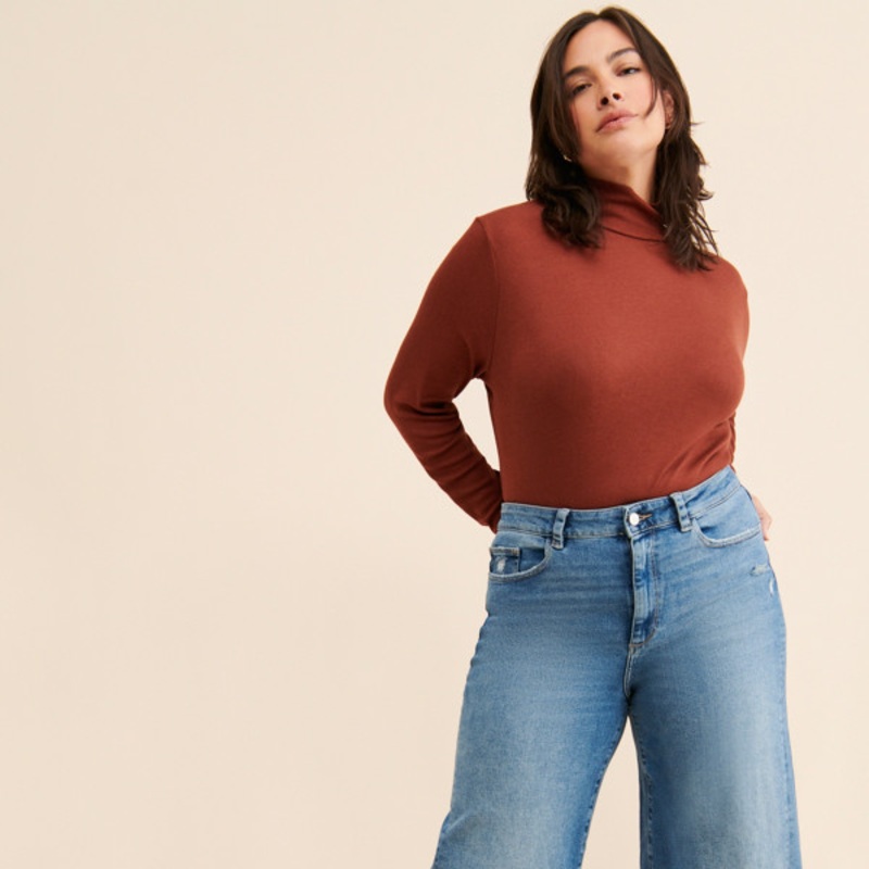 Hepburn Wide Leg Distressed Jeans