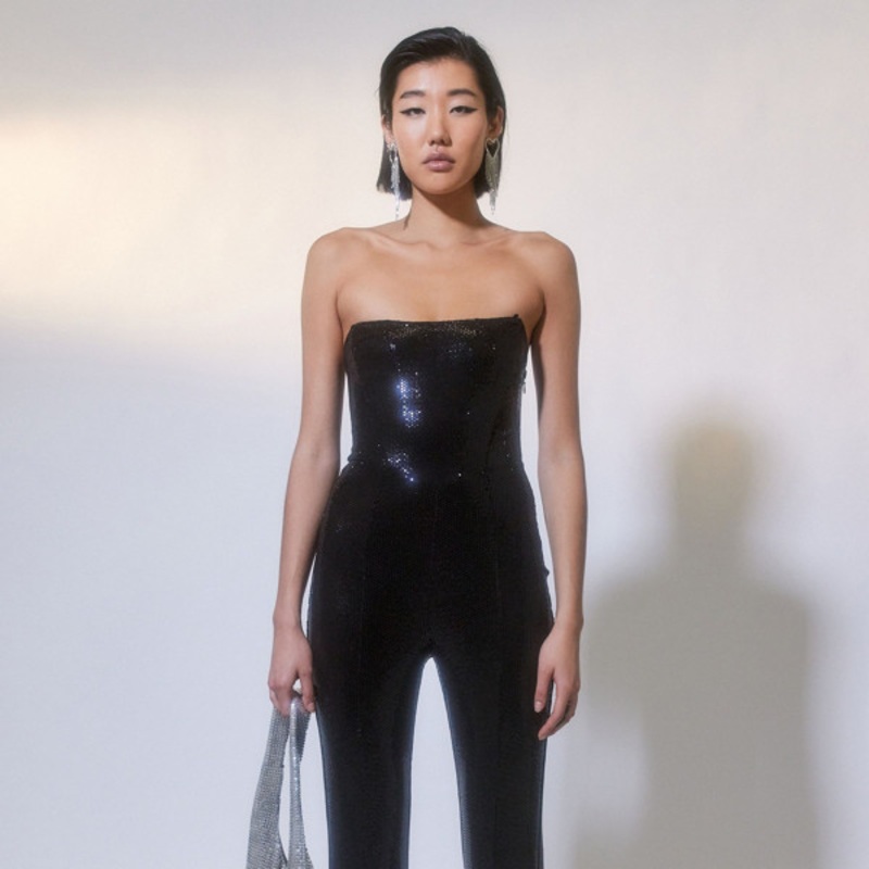 Spotlight Sequin Corset Jumpsuit