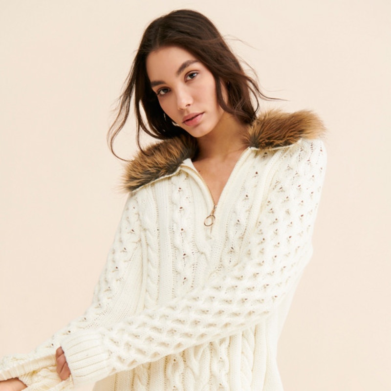 Sun Valley Faux Fur Pullover