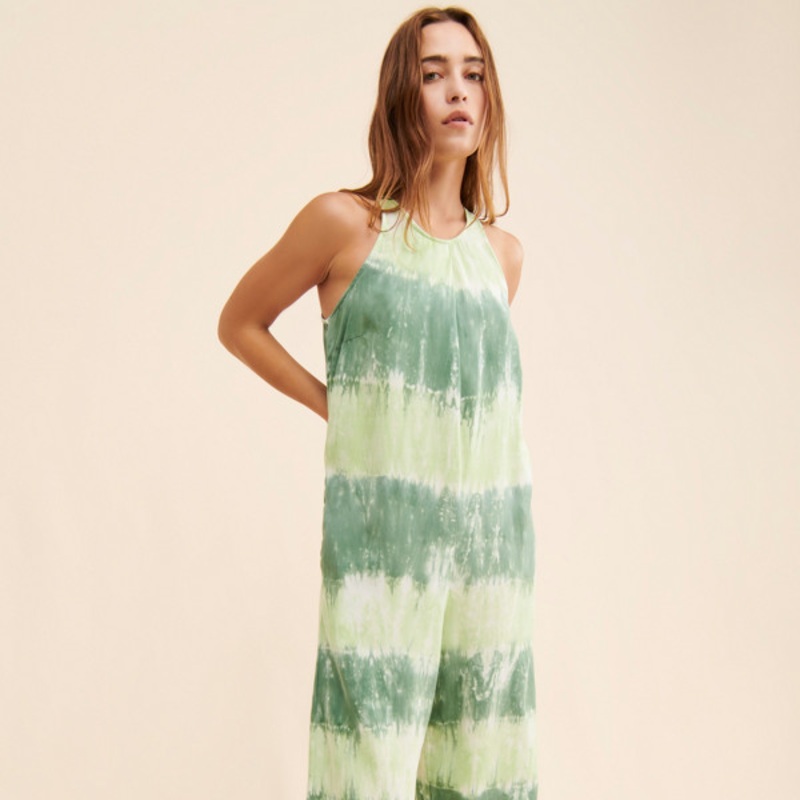 Tie-Dye Wide Leg Jumpsuit