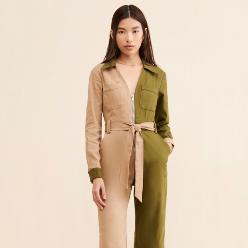 Colorblock Utility Coveralls