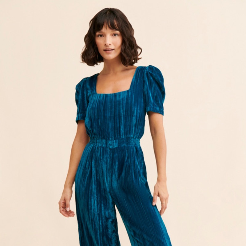 Alix Puff Sleeve Jumpsuit