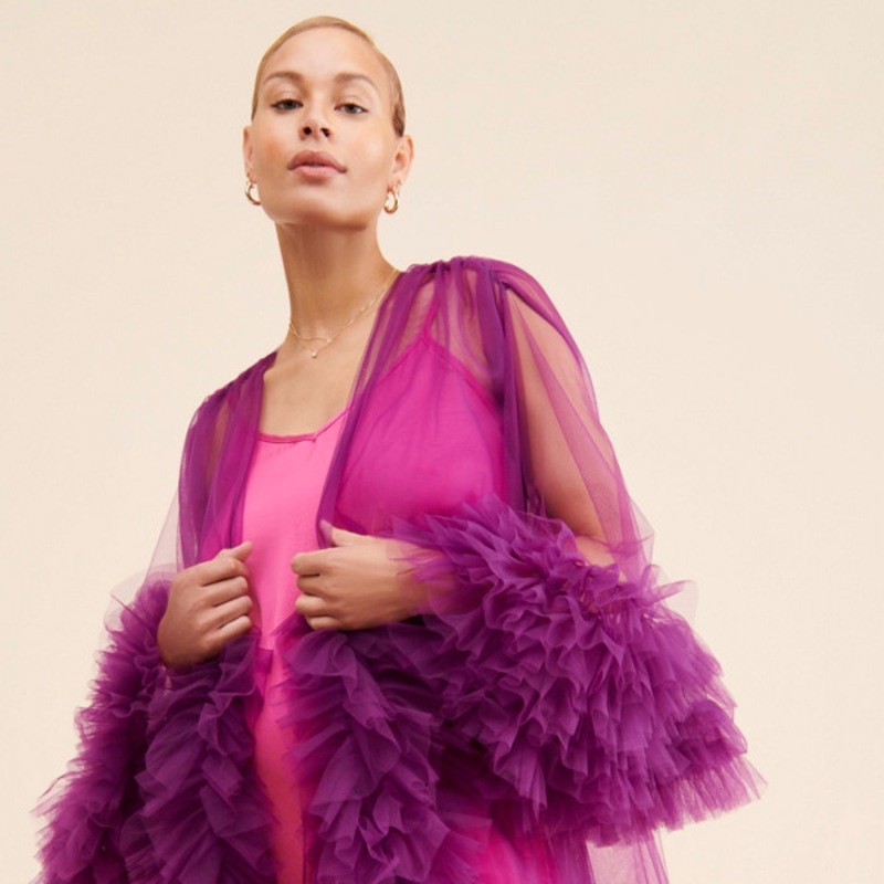 Maternity Tulle Duster