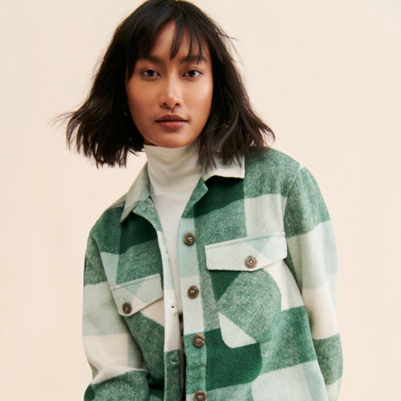 Buffalo Plaid Shirt Jacket