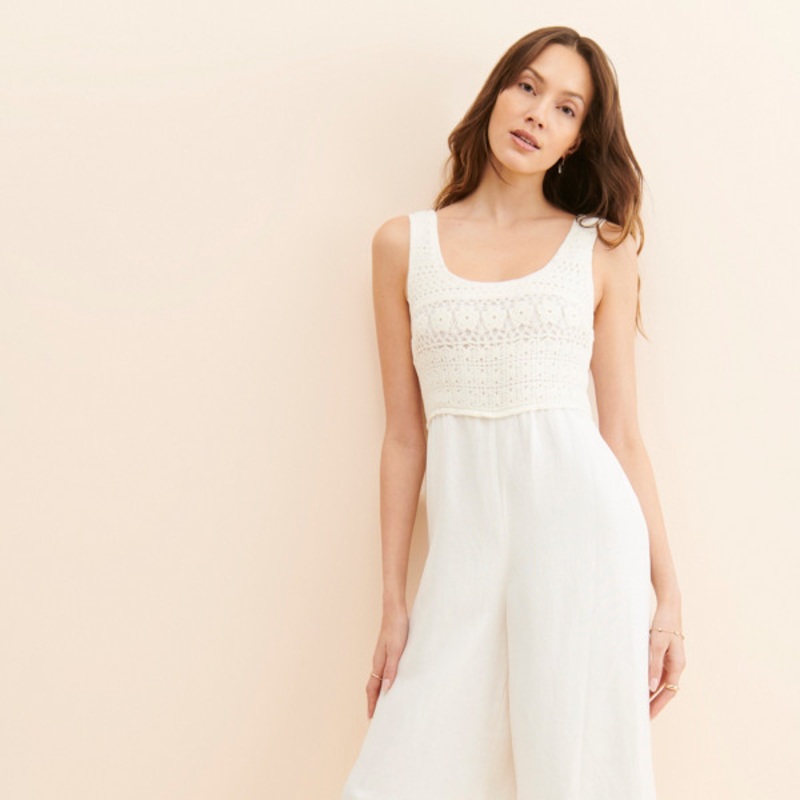 Cora Crochet Top Jumpsuit