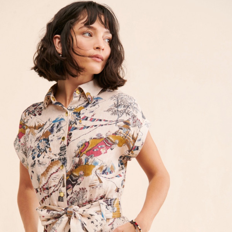 Marcia Belted Romper