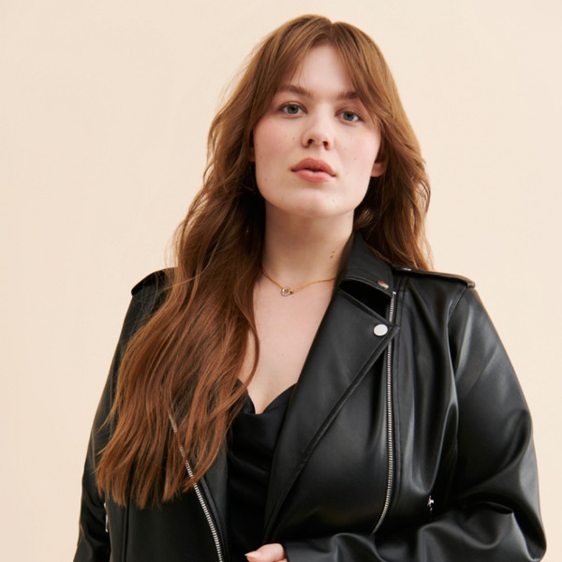 Ada Vegan Leather Moto Jacket