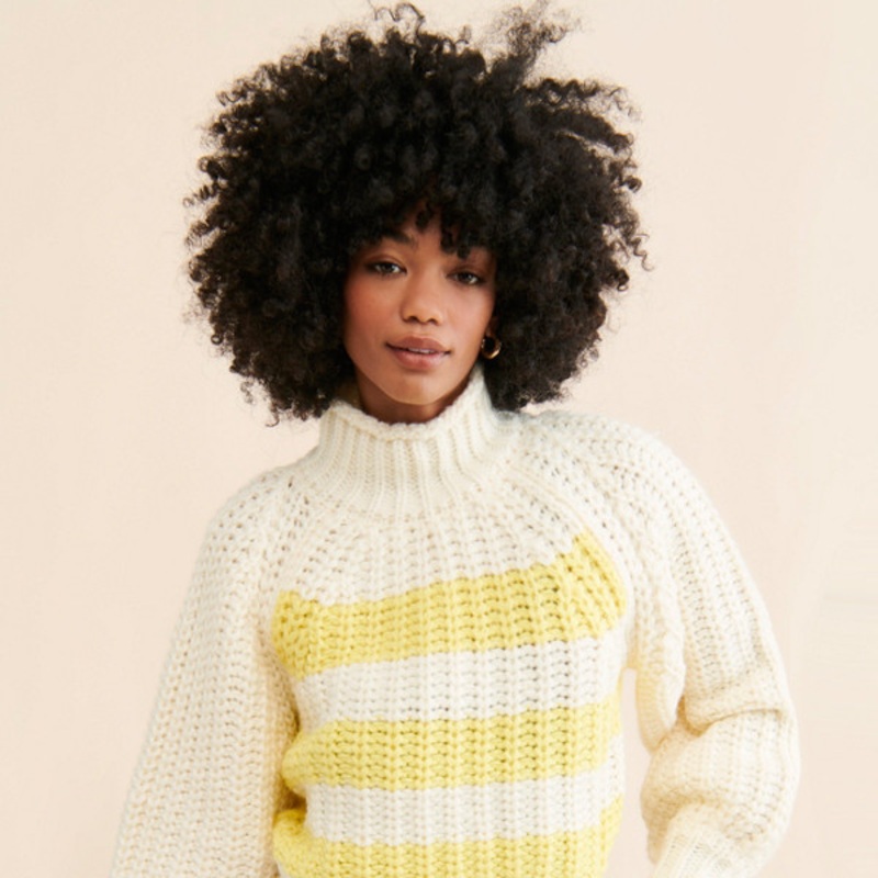 Balloon Sleeve Knit Sweater