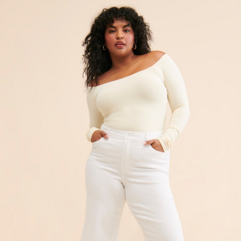 Good Waist Palazzo Cropped Jeans