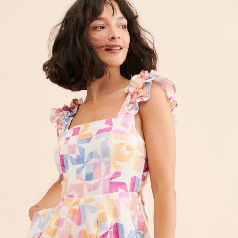 Nicolette Printed Romper