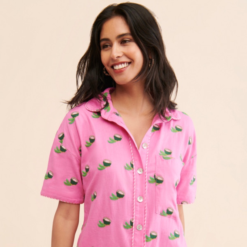 Cross Stitch Coconut Romper