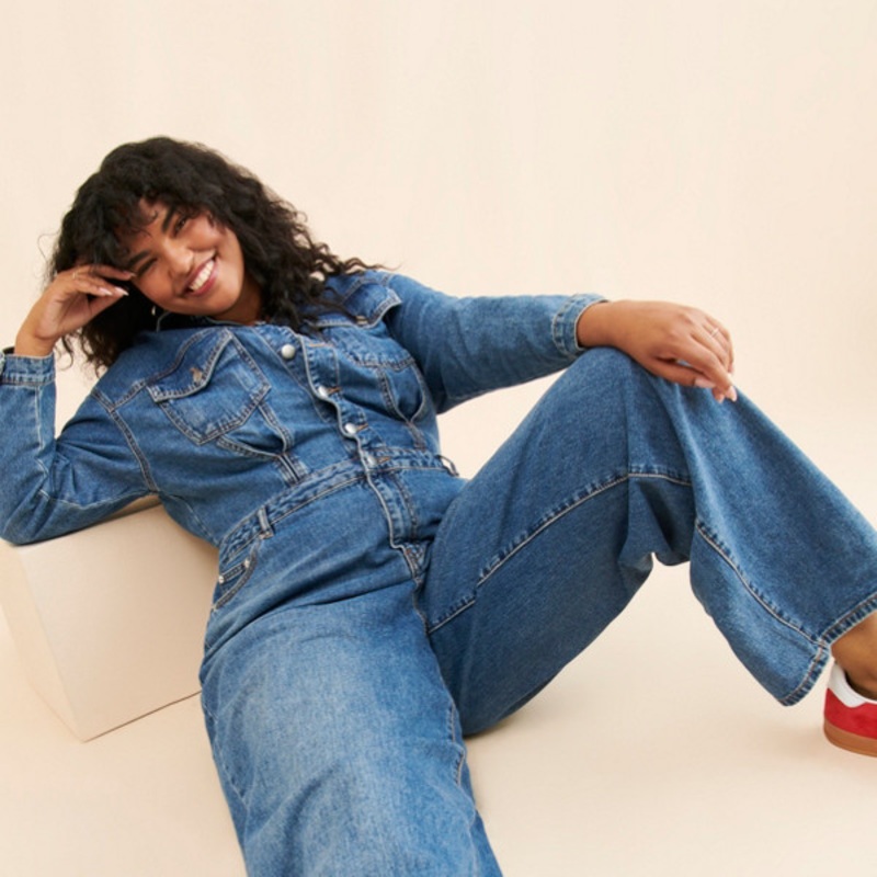 Denim Baggy Coveralls