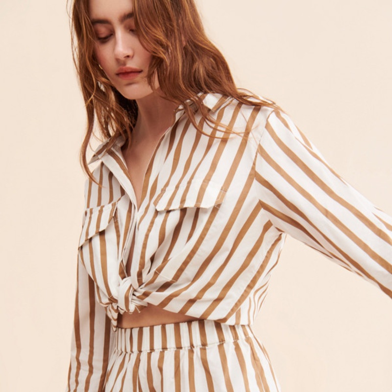 Sierra Striped Elastic Shorts