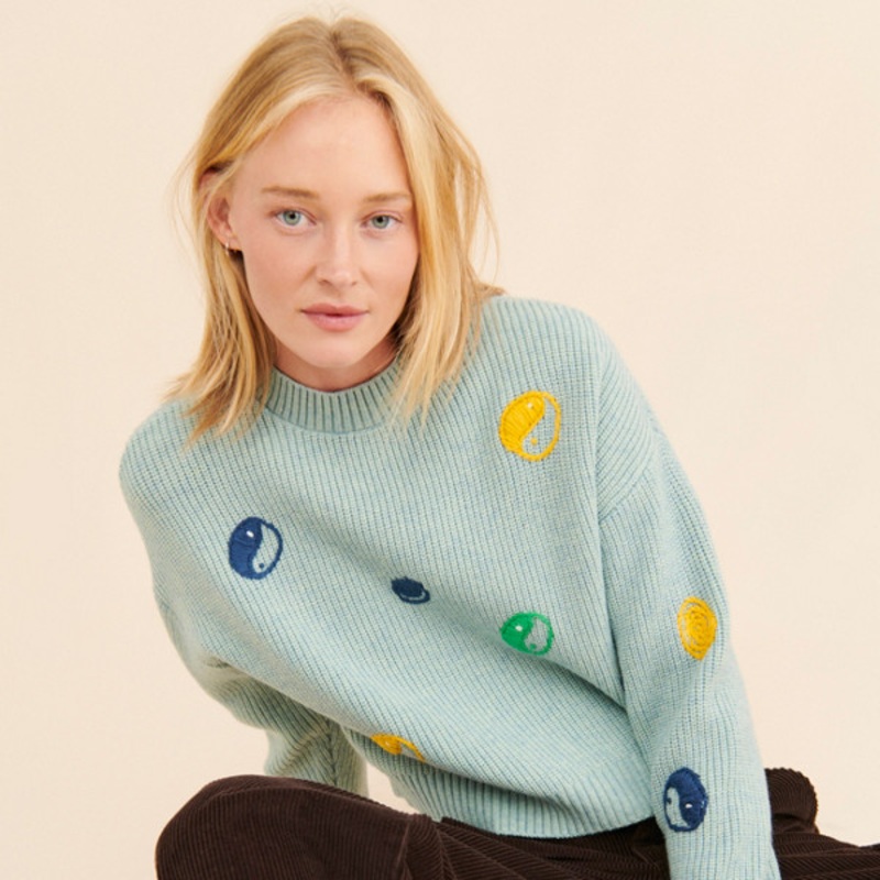 Yin Yang Stitched Sweater