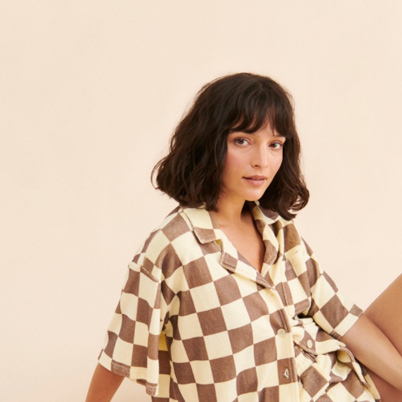 Checker Terry Shorts