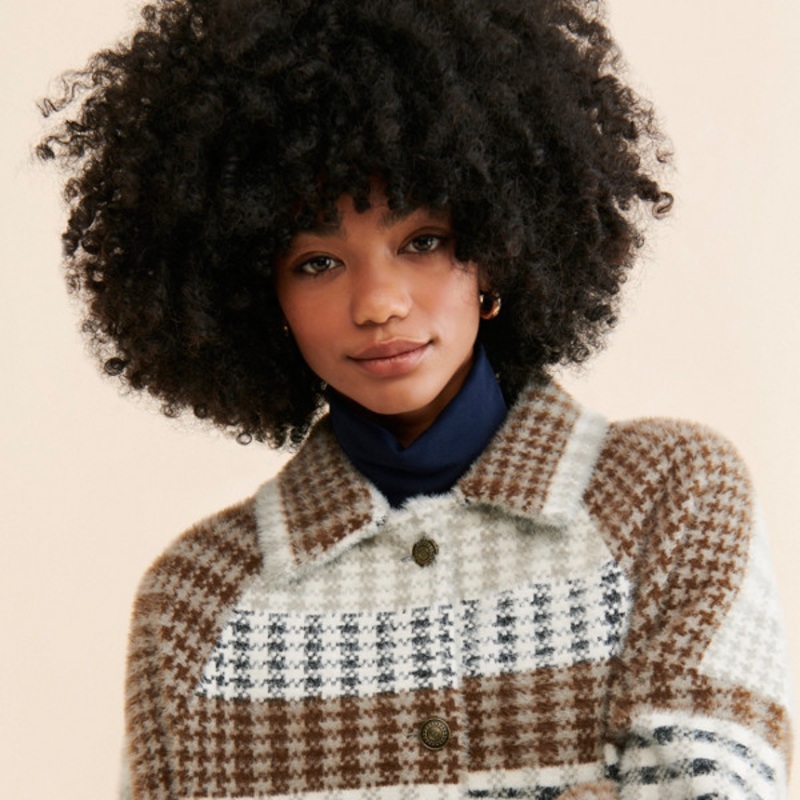 Eyelash Bomber Coatigan