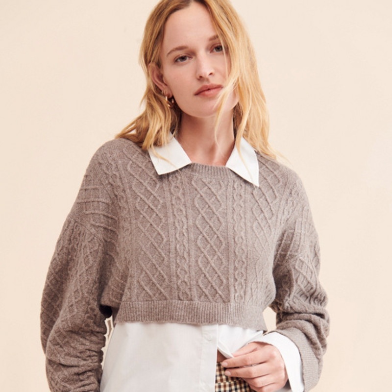 Carol Mixed Media Sweater