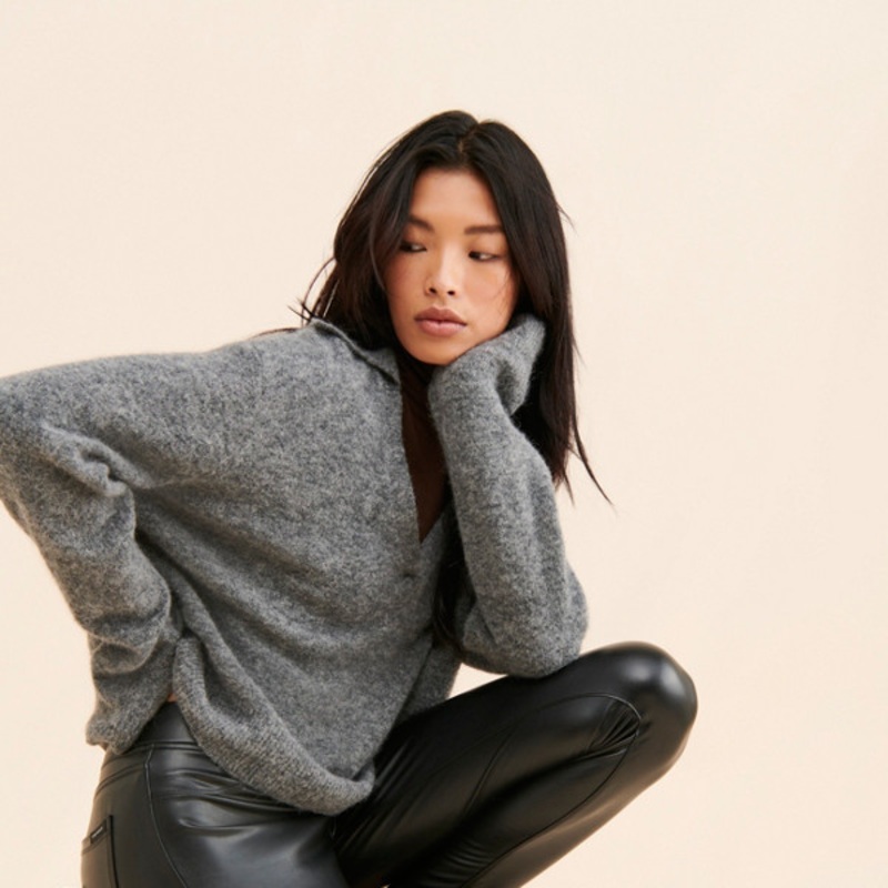 Vegan Leather Runway Leggings