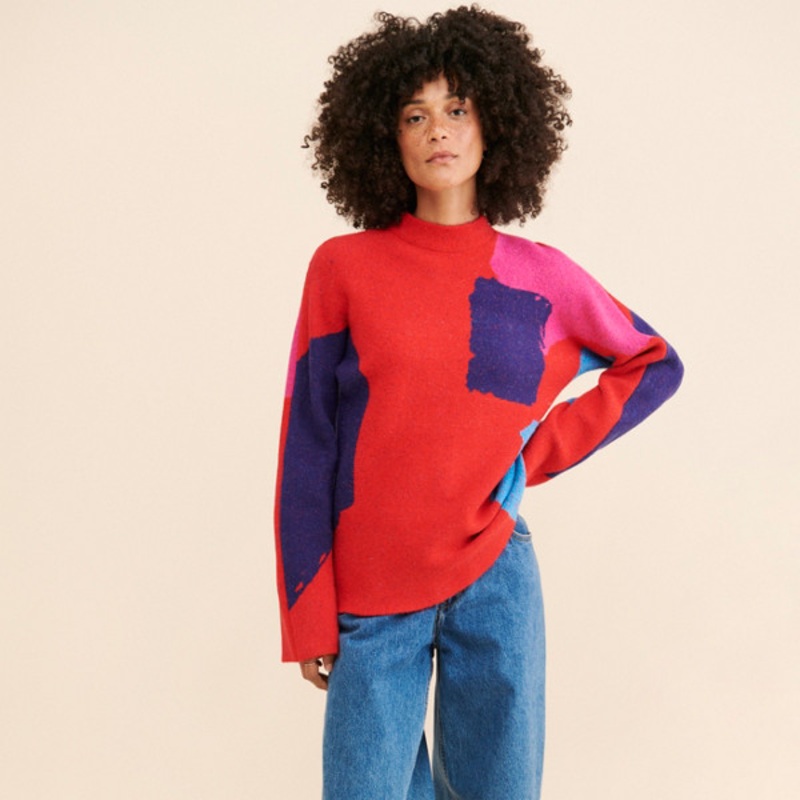 Abstract Geo Pullover