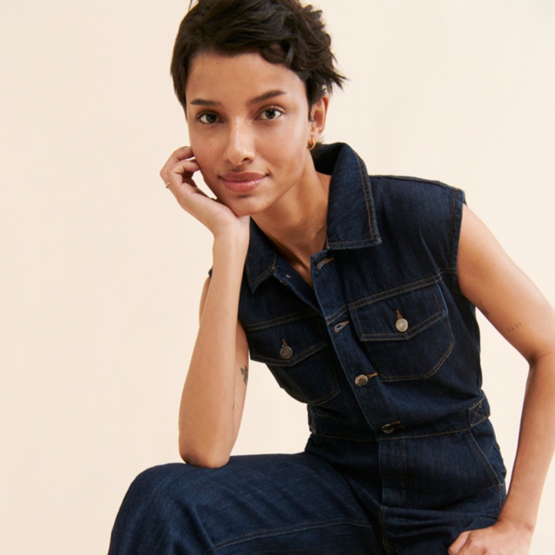 Brooks Denim Jumpsuit