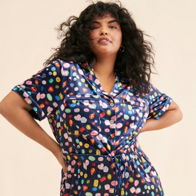Jewel Printed Coveralls