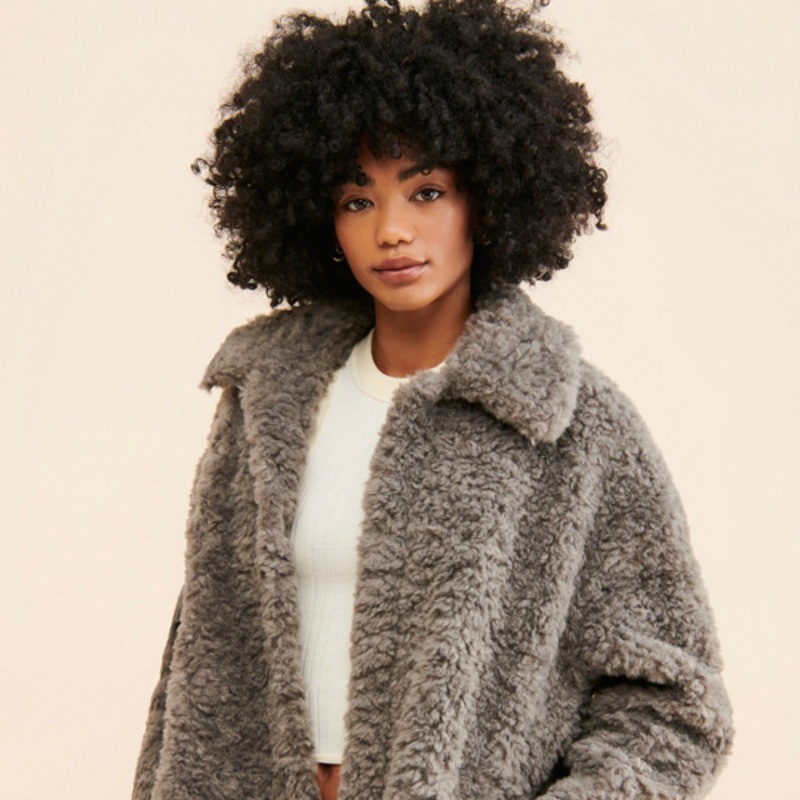 Amy Fuzzy Shirt Jacket