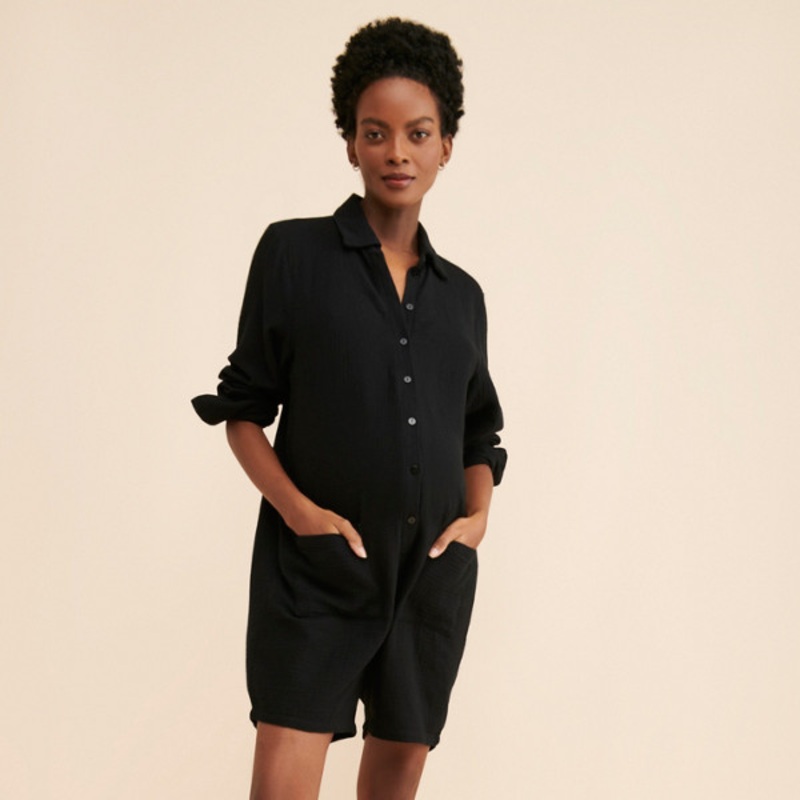 Maternity Juniper Cotton Romper