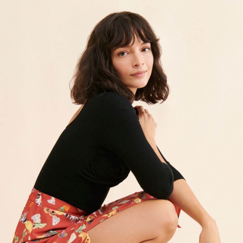 Butterfly Printed Skirt