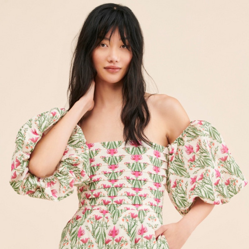 Off-The-Shoulder Printed Romper