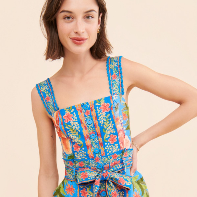 Stitched Garden Romper