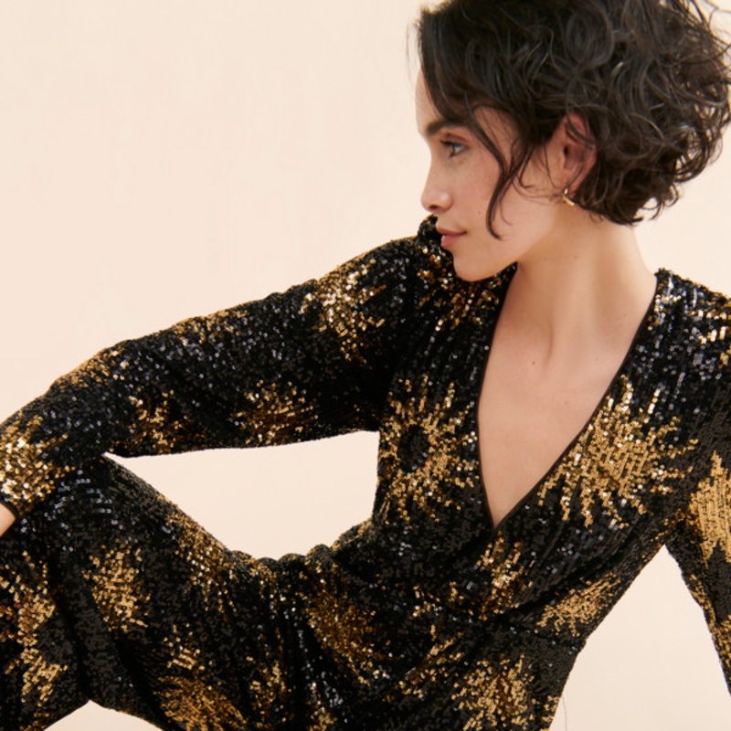 Sunny Mood Sequin Jumpsuit