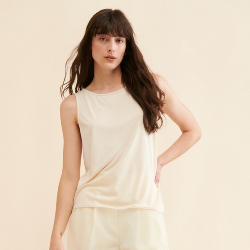 Crew Neck Sheer Tank