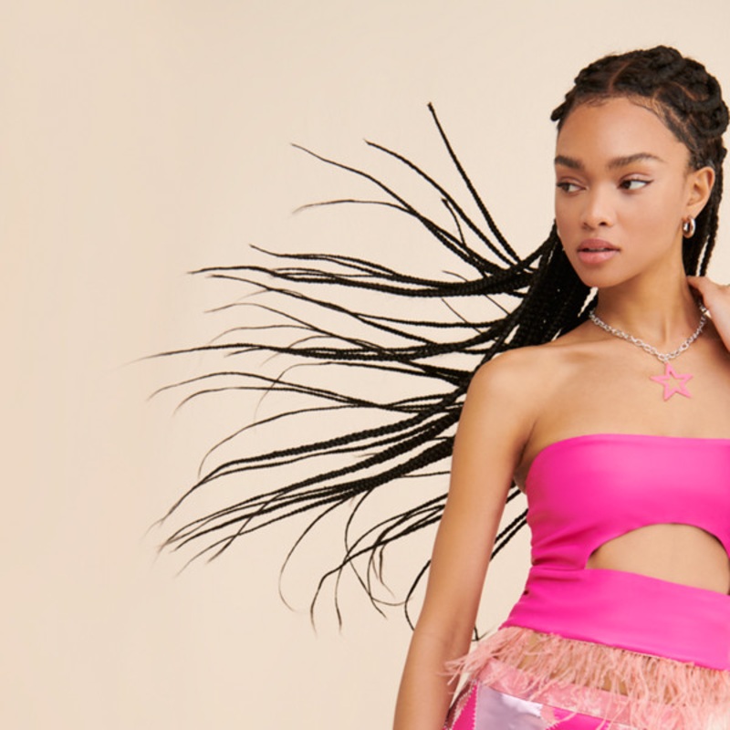 Vegan Leather Star Skirt