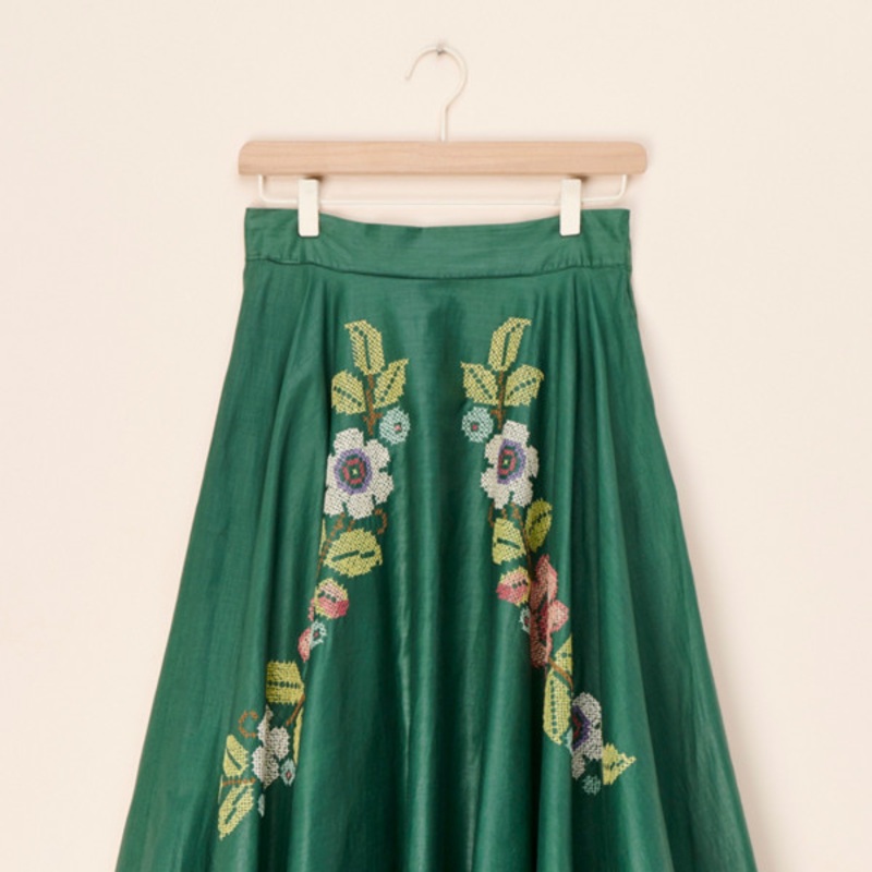 Vintage Cross Stitch Skirt