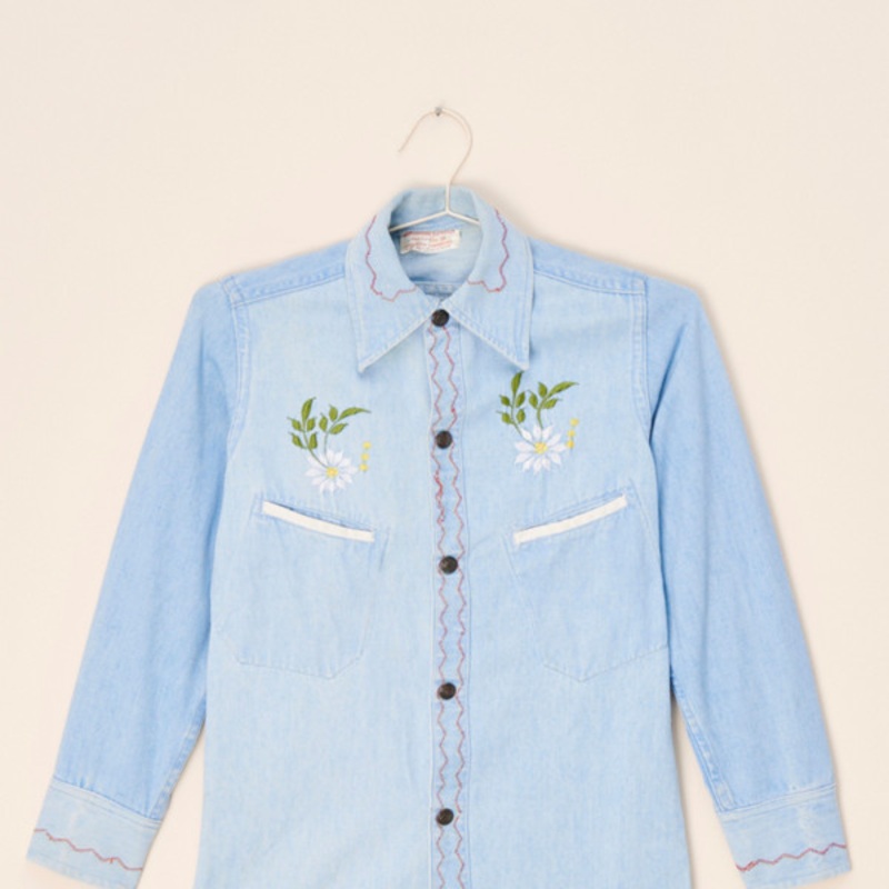 Vintage Embroidered Denim Jacket