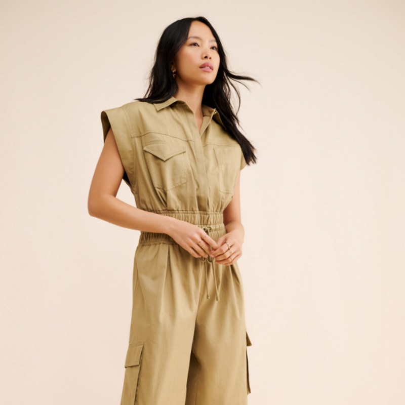 Cotton Utility Jumpsuit