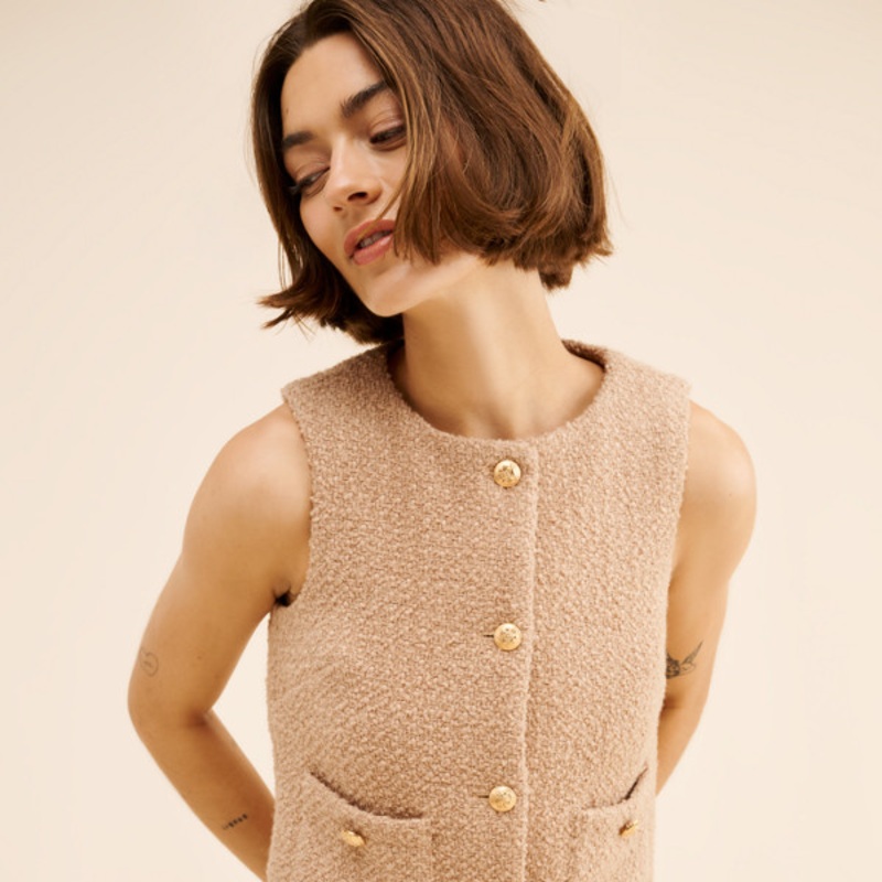 Felicia Tweed Vest