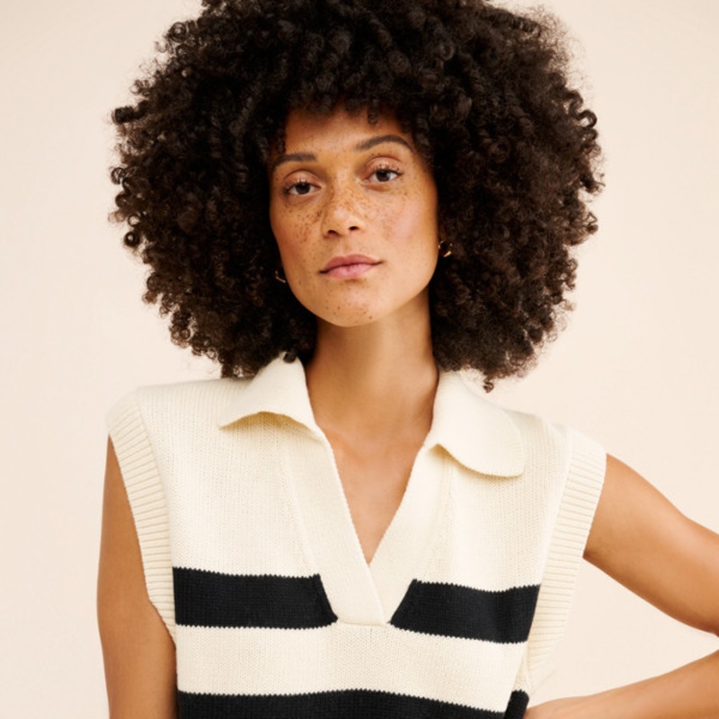 Mariette Collared Popover Vest