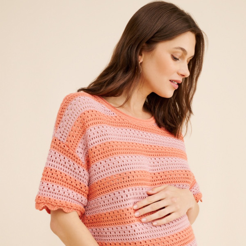 Maternity Crochet Tunic