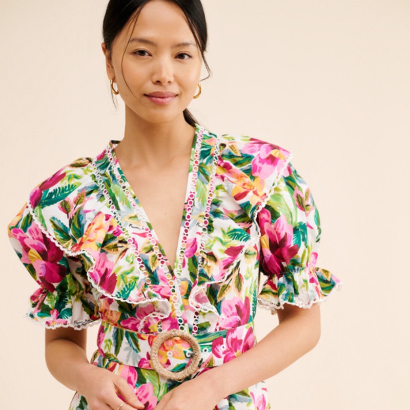 Painted Flowers Romper