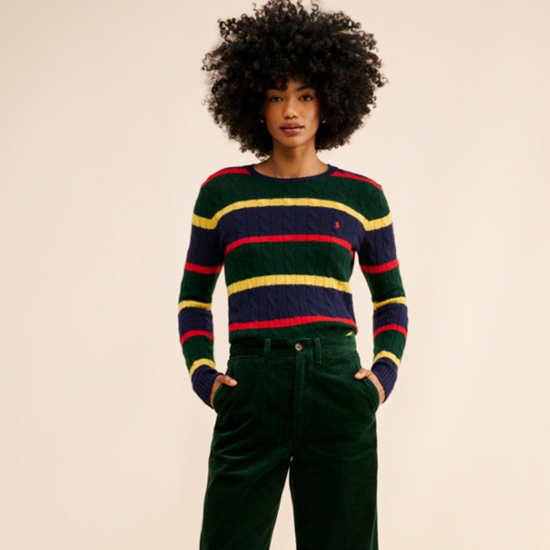 Corduroy Wide-Leg Cropped Pants