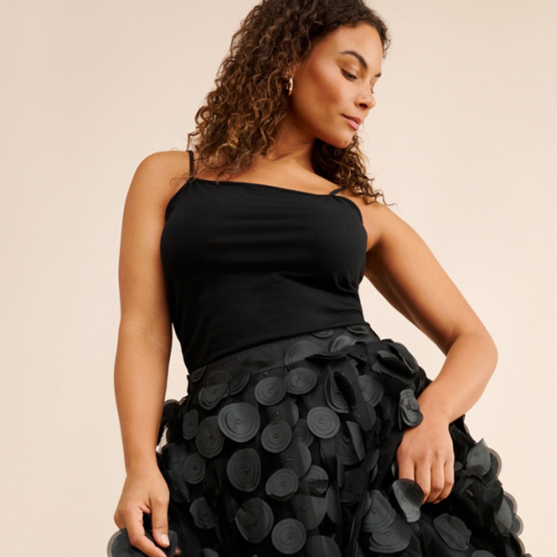 Dimensional Dot Full Skirt