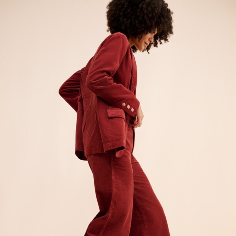 High Rise Corduroy Trouser Jeans