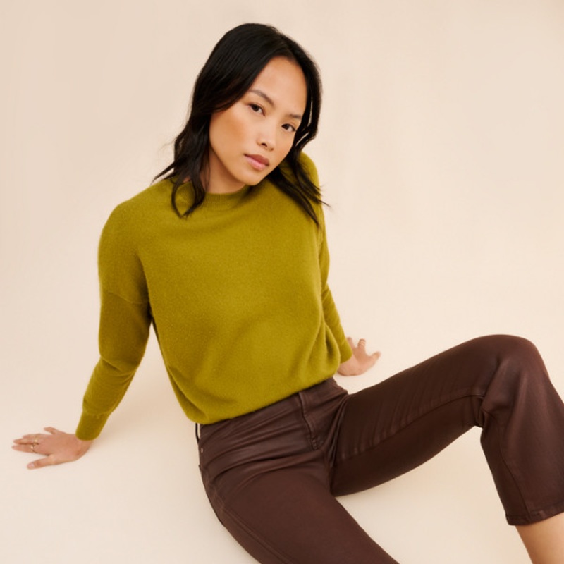 High Waisted Slim Kick Flare Jeans