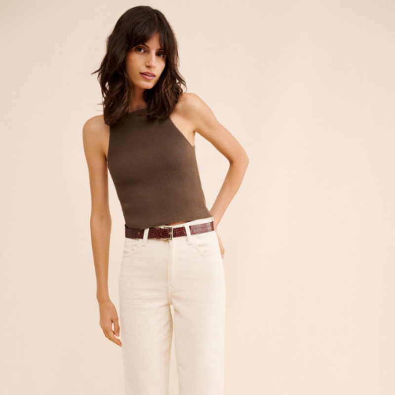 Corduroy Ribcage Straight Leg Ankle Jeans