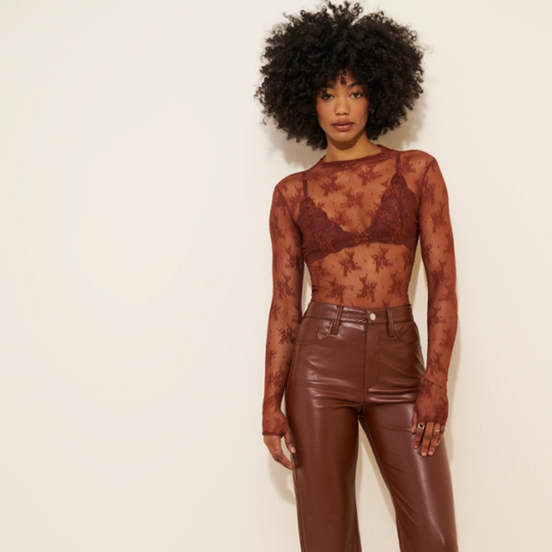 The Margot Vegan Leather Jeans